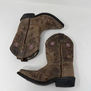 Smoky Mountain Western Boot Brown Cowgirl Youth Girls Size 10 D